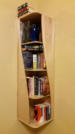 Интересный макет Чертеж книжной полки с витыми элементами для лазерной резки формат dxf