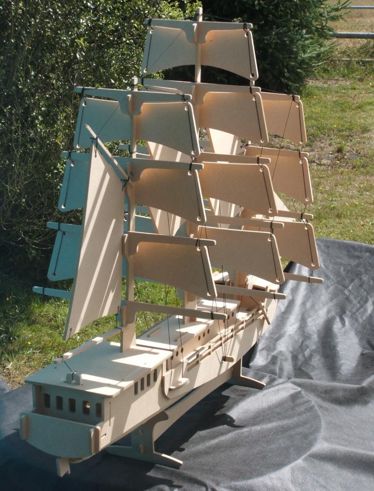 Макет Чертеж набора кораблей для лазерной резки DXF-файл вариант 2