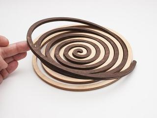 Интересный макет Чертеж спирали Архимеда для CNC-резки DXF-файл