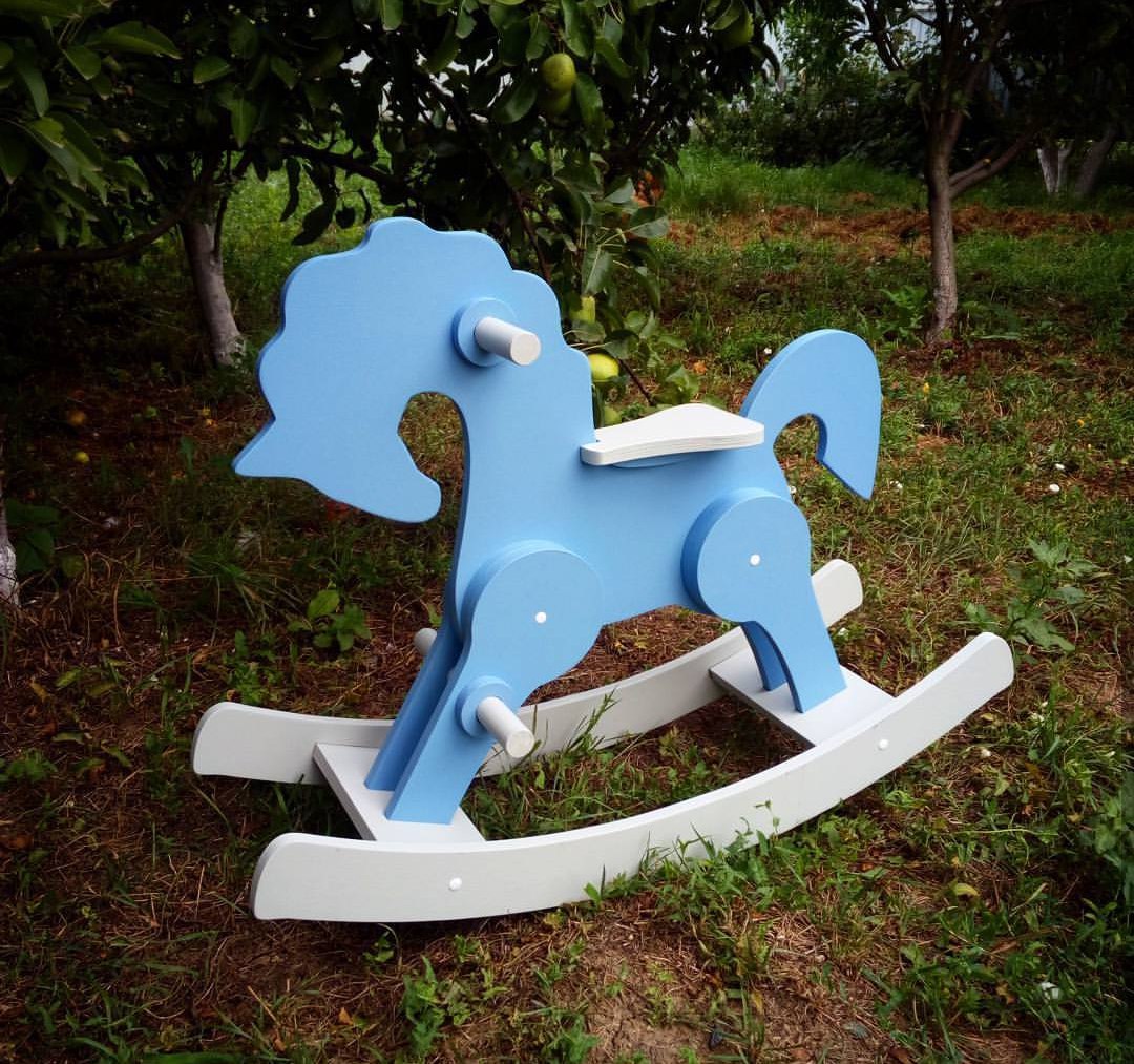 Макет Чертежи для лазерной резки rocking horse качалки-лошади для станка с ЧПУ