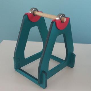 Интересный макет Чертёж держателя для катушки для лазерной резки формат dxf