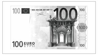 Интересный макет Чертёж для лазерной гравировки банкноты в 100 евро