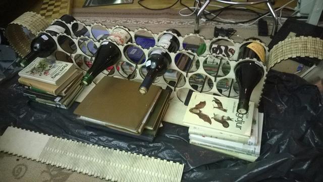 Макет Чертёж для лазерной резки большого винного стеллажа — изображение 2
