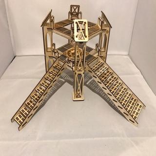 Интересный макет Чертёж для лазерной резки длинных лестниц 3 мм файл SVG