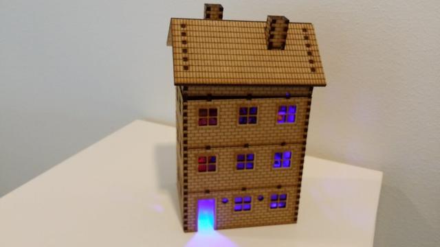 Макет Чертёж для лазерной резки дом из кирпича формат dxf — изображение 2