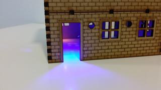 Интересный макет Чертёж для лазерной резки дом из кирпича формат dxf