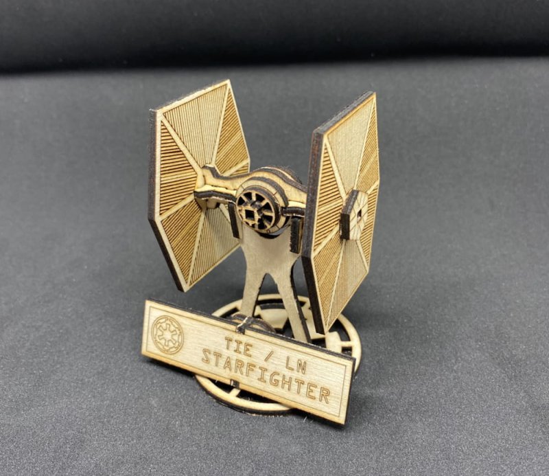 Макет Чертёж для лазерной резки звёздные войны истребитель Tie Fighter