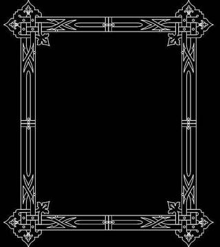 Интересный макет Чертёж для лазерной резки зеркальной рамы DXF-файл