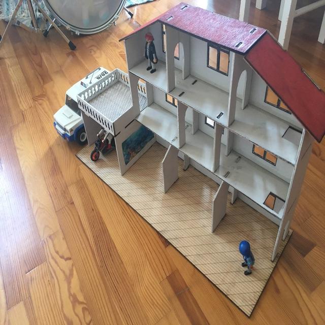 Макет Чертёж для лазерной резки игрушечного домика Playmobil формат dxf — изображение 3