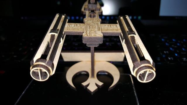 Макет Чертёж для лазерной резки истребитель Y-wing из Звёздных войн — изображение 2
