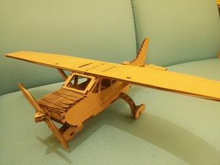 Интересный макет Чертёж для лазерной резки картонного самолёта Cessna