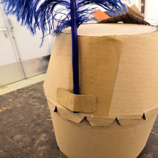 Макет Чертёж для лазерной резки картонного шлема рыцаря формат dxf — изображение 2