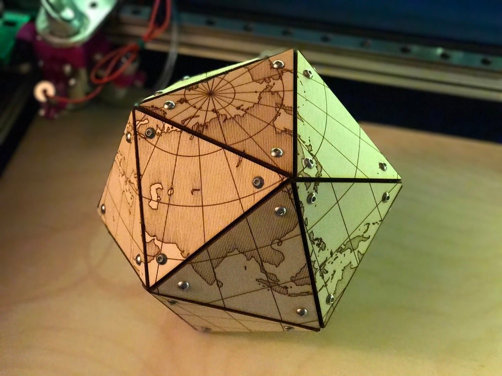 Макет Чертёж для лазерной резки карты Даймаксион DXF-файл