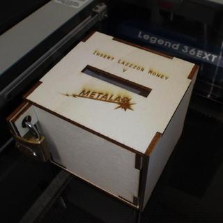 Интересный макет Чертёж для лазерной резки кассового бокса 4 мм файл dxf