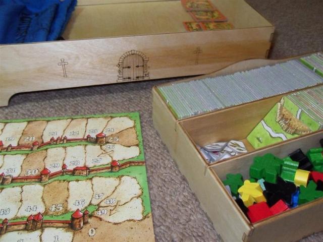 Макет Чертёж для лазерной резки коробки для хранения Каркассона — изображение 1