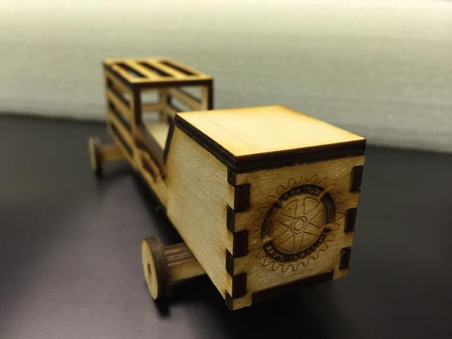 Макет Чертёж для лазерной резки машинка дляcrate derby — изображение 3
