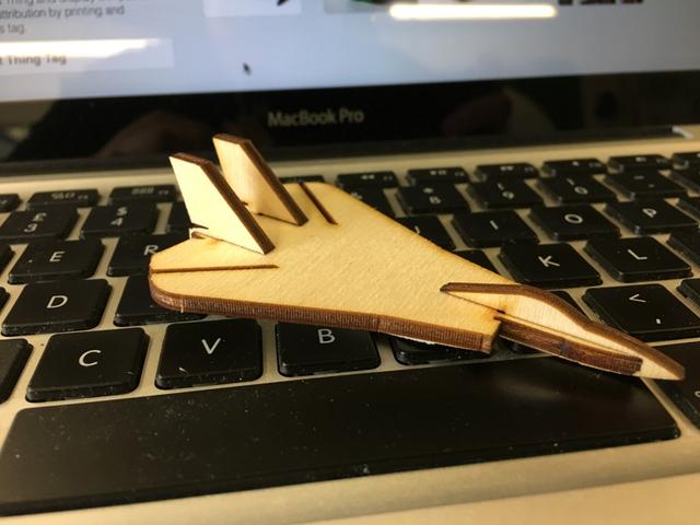 Макет Чертёж для лазерной резки мини-модели F-14 Tomcat формат DXF