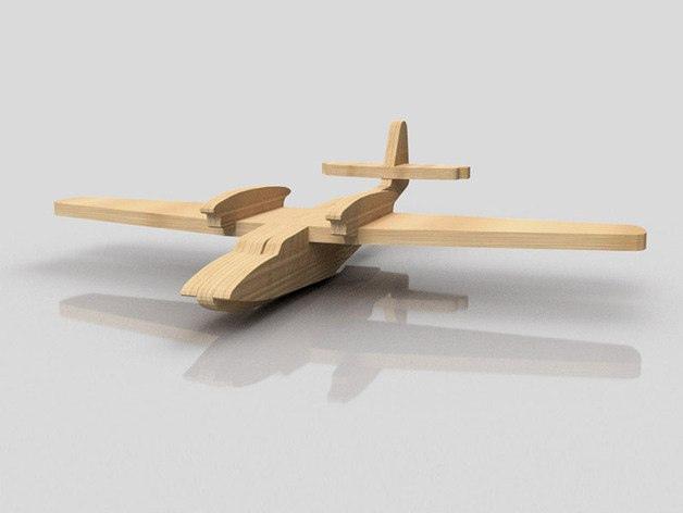 Макет Чертёж для лазерной резки модели летающей лодки Dornier Do 26 деревянная модель файл SVG — изображение 2