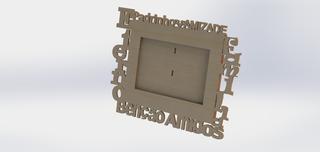 Интересный макет Чертёж для лазерной резки рамки