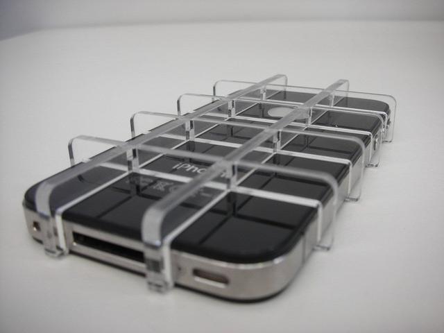 Макет Чертёж для лазерной резки чехла iPhone 4