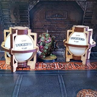 Интересный макет Чертёж для лазерной резки 3D пазл в виде газового бака формат dxf