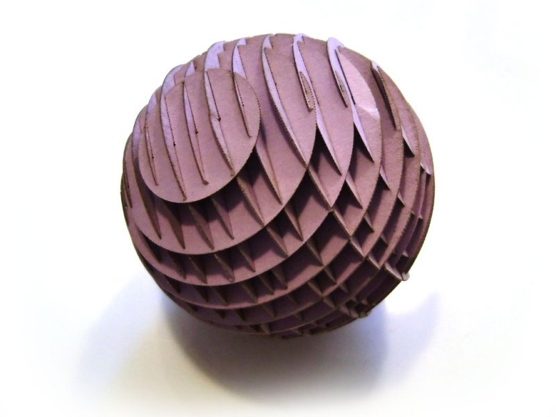 Макет Чертёж для лазерной резки 3D-головоломка Paperball
