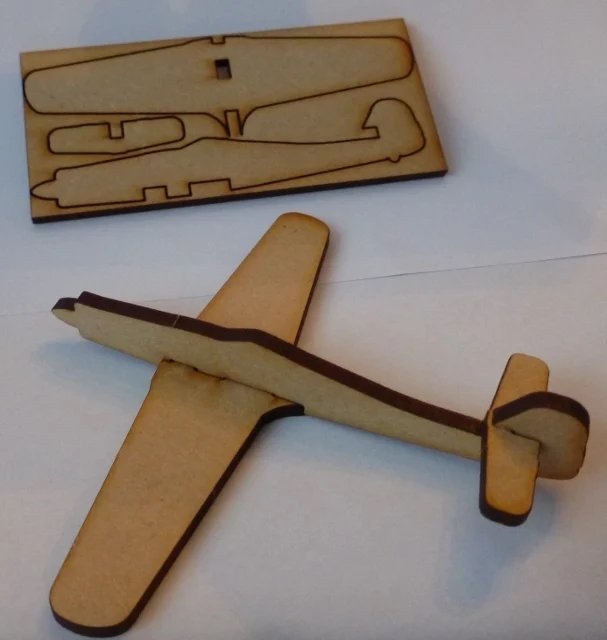 Макет Чертёж для лазерной резки Focke-Wulf FW 190 формат dxf