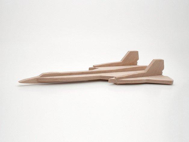 Макет Чертёж для лазерной резки Lockheed SR-71 Blackbird модель для станка 6 мм файл DXF