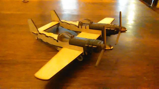 Макет Чертёж для лазерной резки Twin mustang
