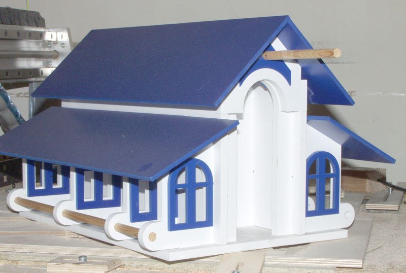 Макет Чертёж для лазерной резки casa-aves в формате dxf