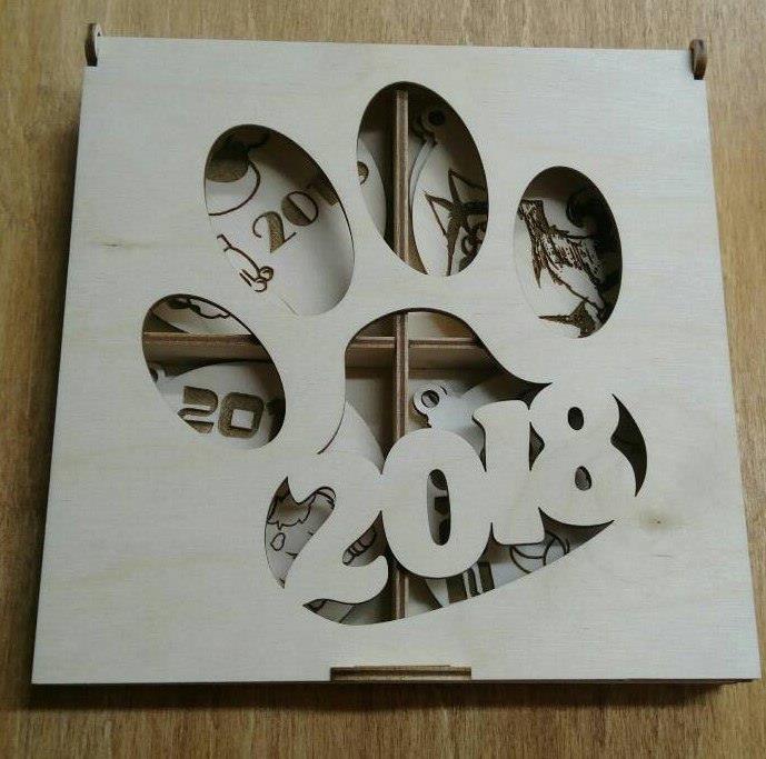 Макет Чертёж для станка коробка 2018