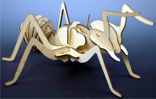 Интересный макет Чертёж для станка 3D-головоломка в виде насекомого из дерева