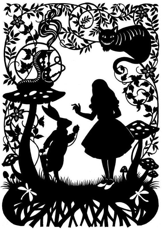 Макет Чертёж для станка Alice in wonderland в формате dxf
