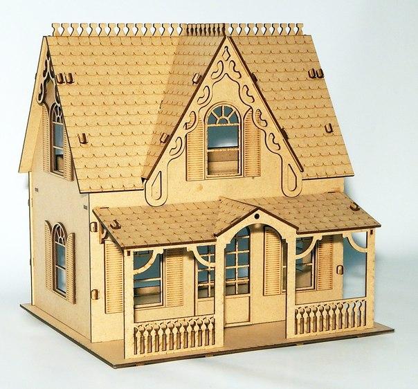 Макет Чертёж дома для станка файл dxf