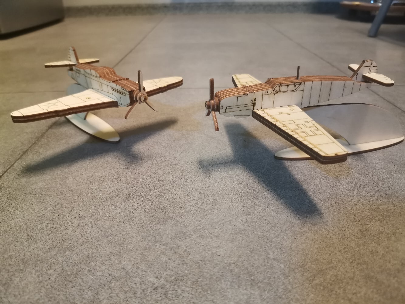 Макет Чертёж истребителя Messerschmitt Bf 109 для лазерной резки