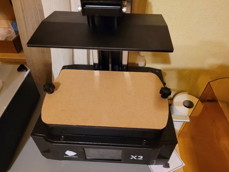 Макет Чертёж крышки резервуара для Anycubic Mono X2 для лазерной резки формат dxf
