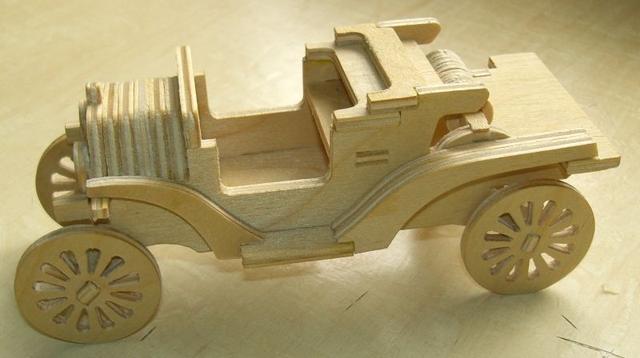 Макет Чертёж модели автомобиля Ford Model T для лазерной резки формат dxf