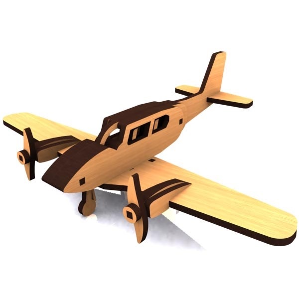 Макет Чертёж модели самолёта Piper Cherokee для станка