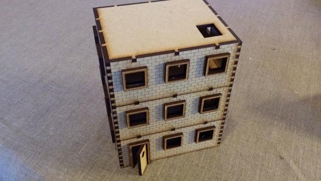 Макет Чертёж трёхэтажного кирпичного дома для лазерной резки формат dxf — изображение 5