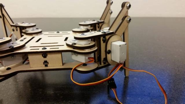 Макет Чертёж четвероногого робота для лазерной резки формат dxf — изображение 6