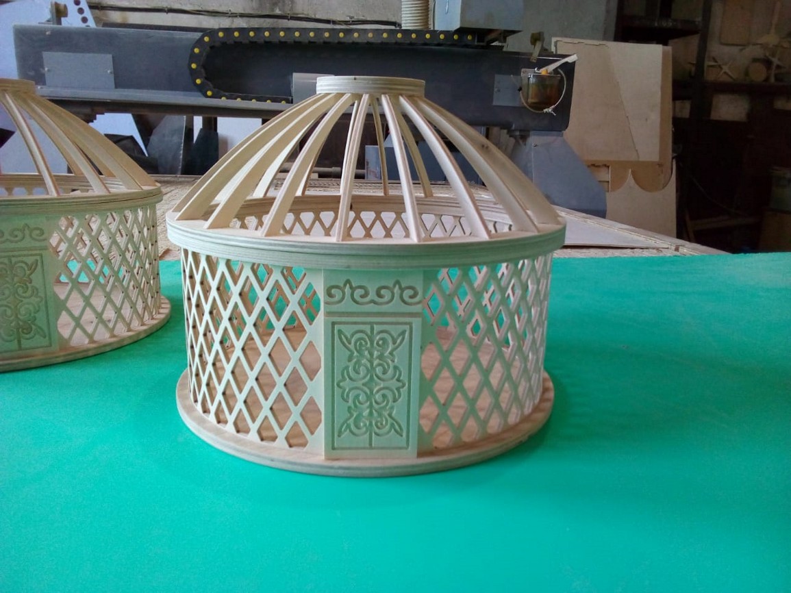 Макет Чертёж юрты для лазерной резки формат dxf