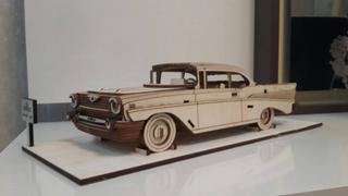 Интересный макет Чертёж Chevrolet Bel Air 1957 для лазерной резки на станке с ЧПУ