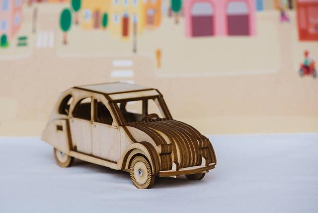 Макет Чертёж Citroen 2CV для лазерной резки DXF-файл — изображение 2