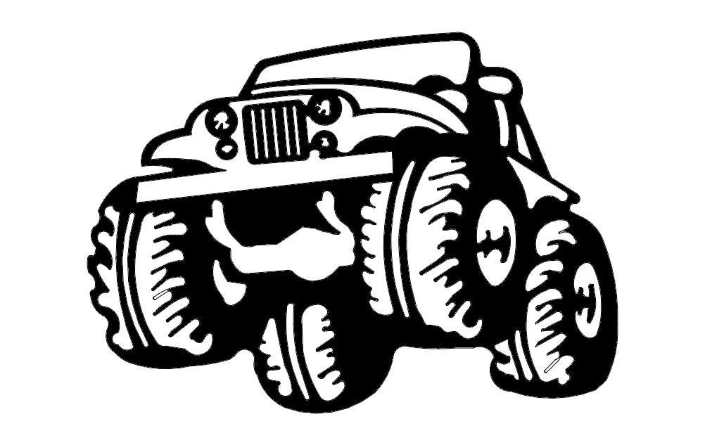 Макет Чертёж Jeep для станка