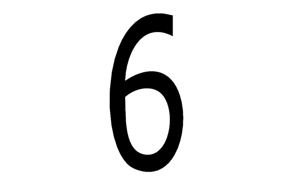 Макет Чертёж Number 6 для станка
