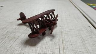 Интересный макет Шаблон биплана для лазерной резки