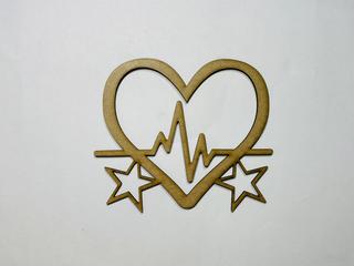 Интересный макет Шаблон вырезанного сердечка из дерева для лазерной резки