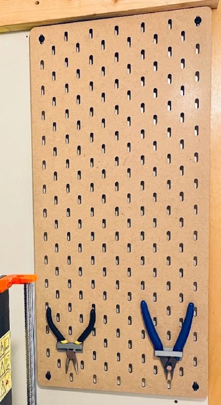 Макет Шаблон для изготовления скади на pegboard с помощью лазерной резки