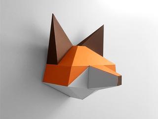 Интересный макет Шаблон для изготовления фигурки лисы в технике papercraft пепакура для лазерной резки