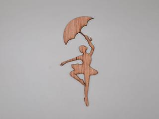 Интересный макет Шаблон для лазерной резки  фигурка танцующей девушки